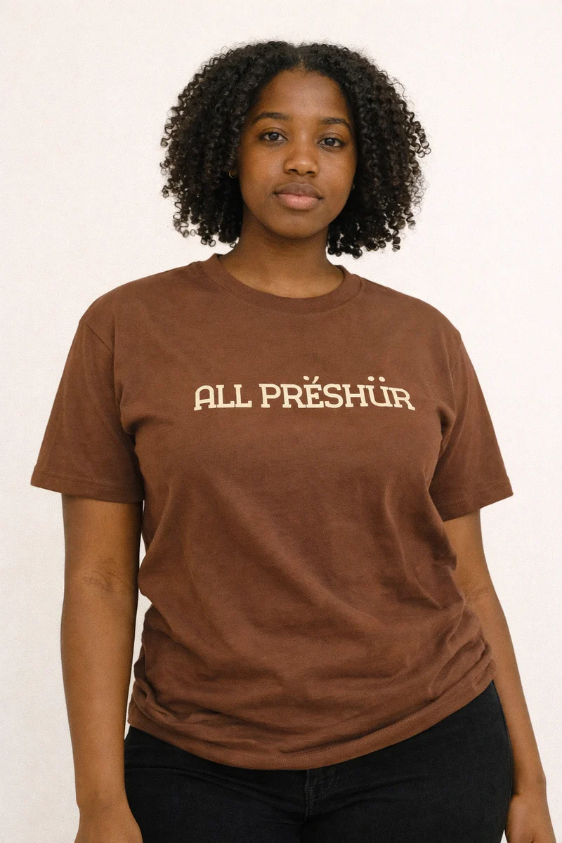 All Preshur Shirt Brown — GoWithAP merchandise