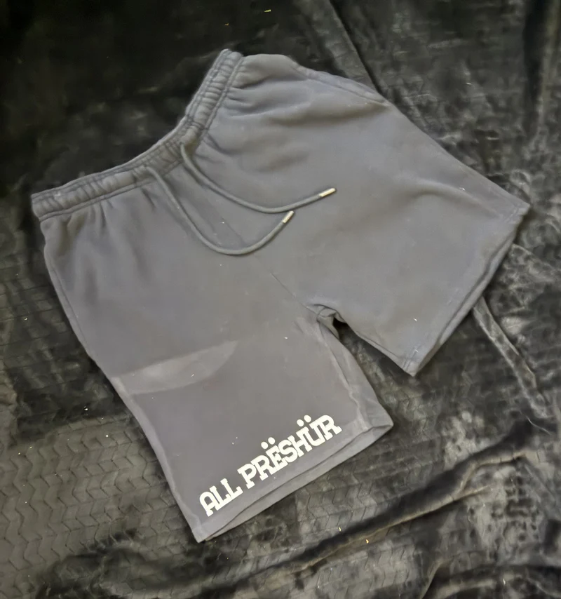 All Preshur Shorts Gray — GoWithAP merchandise